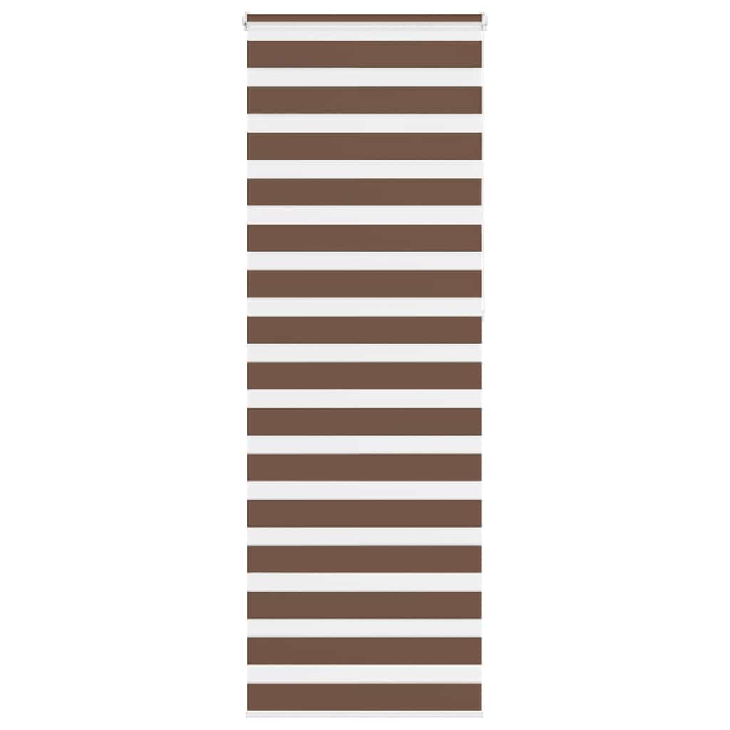 Vidaxl Zebra Roller Blind 90x230 cm šířka tkaniny 85,9 cm polyesterová hnědá