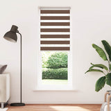 Vidaxl Zebra Roller Blind 90x230 cm šířka tkaniny 85,9 cm polyesterová hnědá