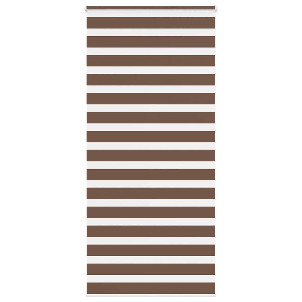 Vidaxl Zebra roller blind 100x230 cm dust width 95.9 cm Polyester Brown
