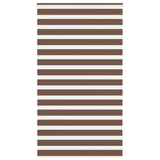 Vidaxl Zebra roller blind 125x230 cm Fabric width 120.9 cm polyester brown