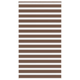 Vidaxl Zebra Roller Blind 130x230 cm šířka tkaniny 125,9 cm polyesterová hnědá