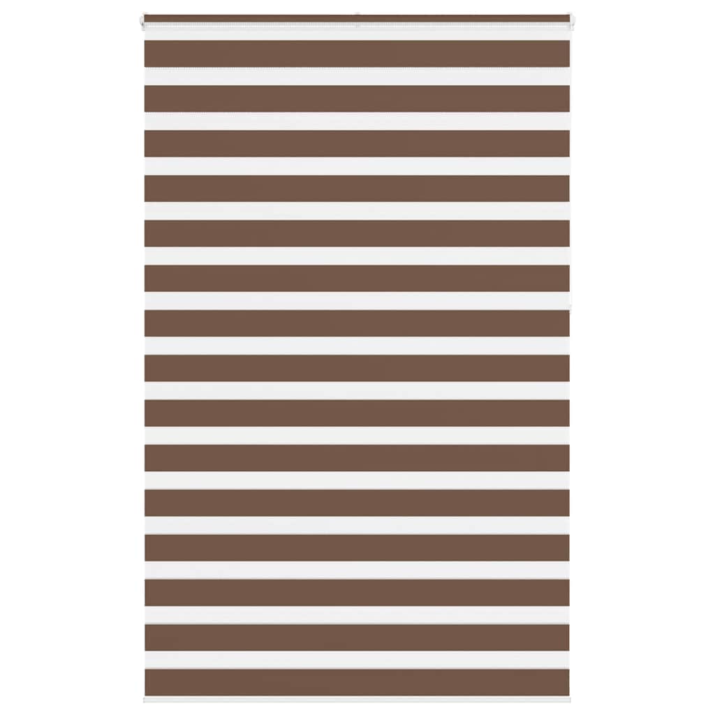 Vidaxl Zebra roller blind 145x230 cm Fabric width 140.9 cm polyester brown