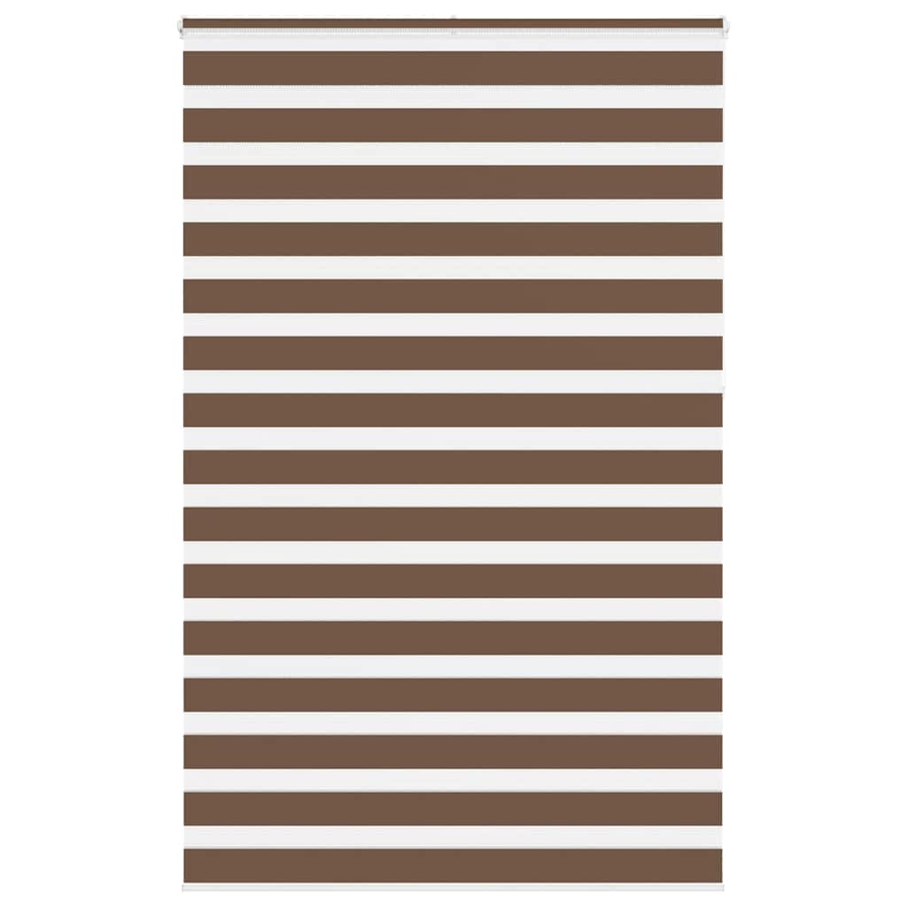 Vidaxl Zebra Roller Slepi 150x230 cm Širina tkanine 145,9 cm poliestrska rjava