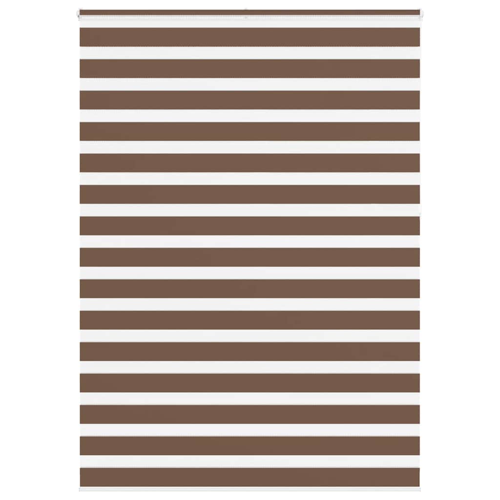 Vidaxl Zebra Roller Slepi 155x230 cm Širina tkanine 150,9 cm poliestrska rjava