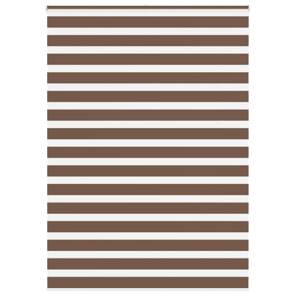 Vidaxl Zebra Roller Slepa 165x230 cm Širina tkanine 160,9 cm poliestrska rjava