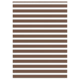 Vidaxl Zebra Roller Slepa 165x230 cm Širina tkanine 160,9 cm poliestrska rjava