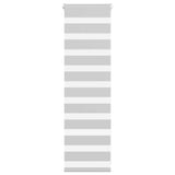 Vidaxl zebra roller blind 50x100 cm fabric width 45.9 cm light gray