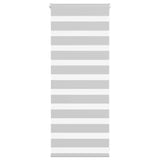 Vidaxl Zebra roller blind 65x100 cm Fabric width 60.9 cm light gray