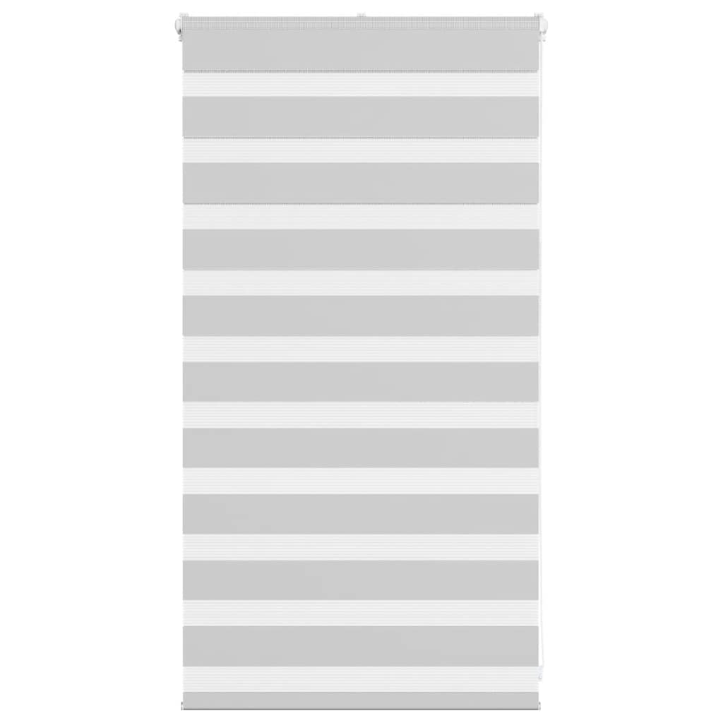 Vidaxl Zebra Roller Blind 85x100 cm Szerokość tkaniny 80,9 cm jasnoszary