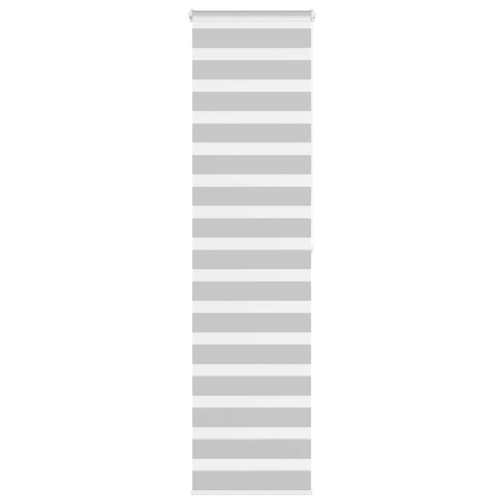 Vidaxl Zebra roller blind 65x200 cm Fabric width 60.9 cm light gray