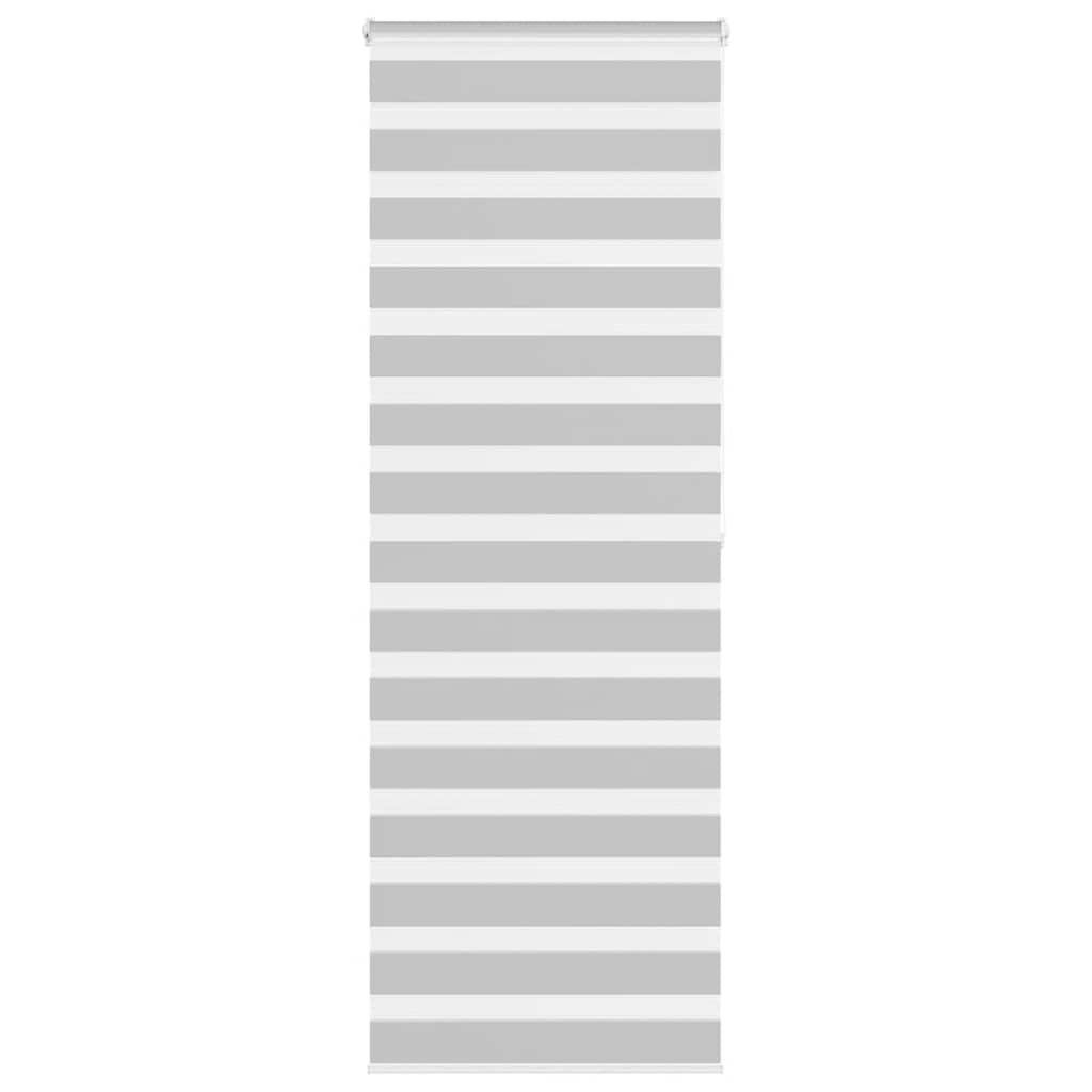 Vidaxl Zebra roller blind 75x200 cm Fabric width 70.9 cm light gray