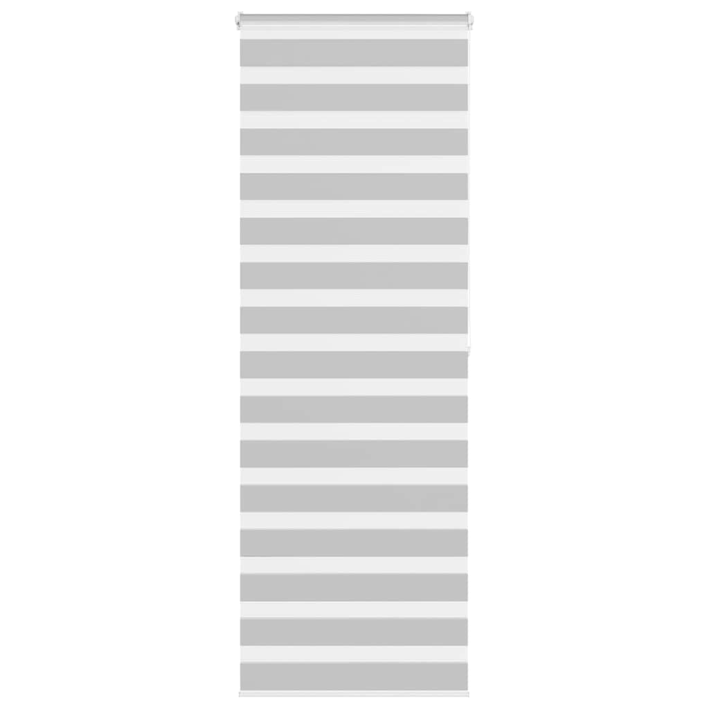 Vidaxl Zebra roller blind 85x200 cm Fabric width 80.9 cm light gray