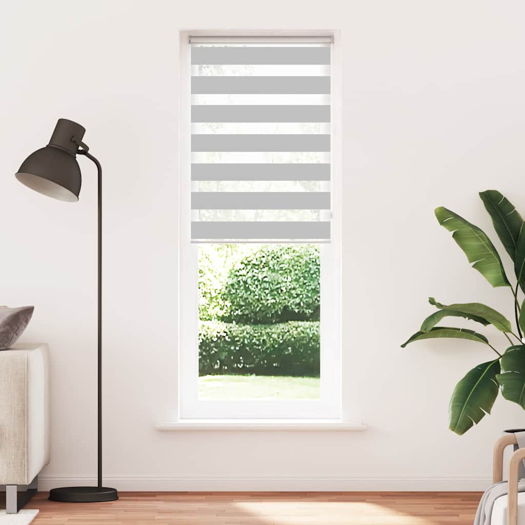 Vidaxl zebra válcový slepý 90x200 cm Šířka prachu 85,9 cm světle šedá