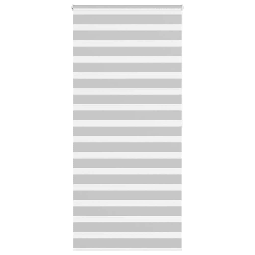 Vidaxl Zebra roller blind 105x200 cm Fabric width 100.9 cm light gray