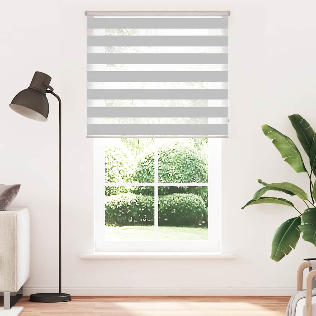 Vidaxl zebra válcový slepý 120x200 cm šířka tkaniny 115,9 cm světle šedá