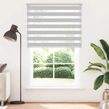 Vidaxl Zebra roller blind 145x200 cm dust width 140.9 cm light gray