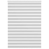 Vidaxl zebra rullo cieco 160x200 cm Larghezza tessuto 155,9 cm grigio chiaro
