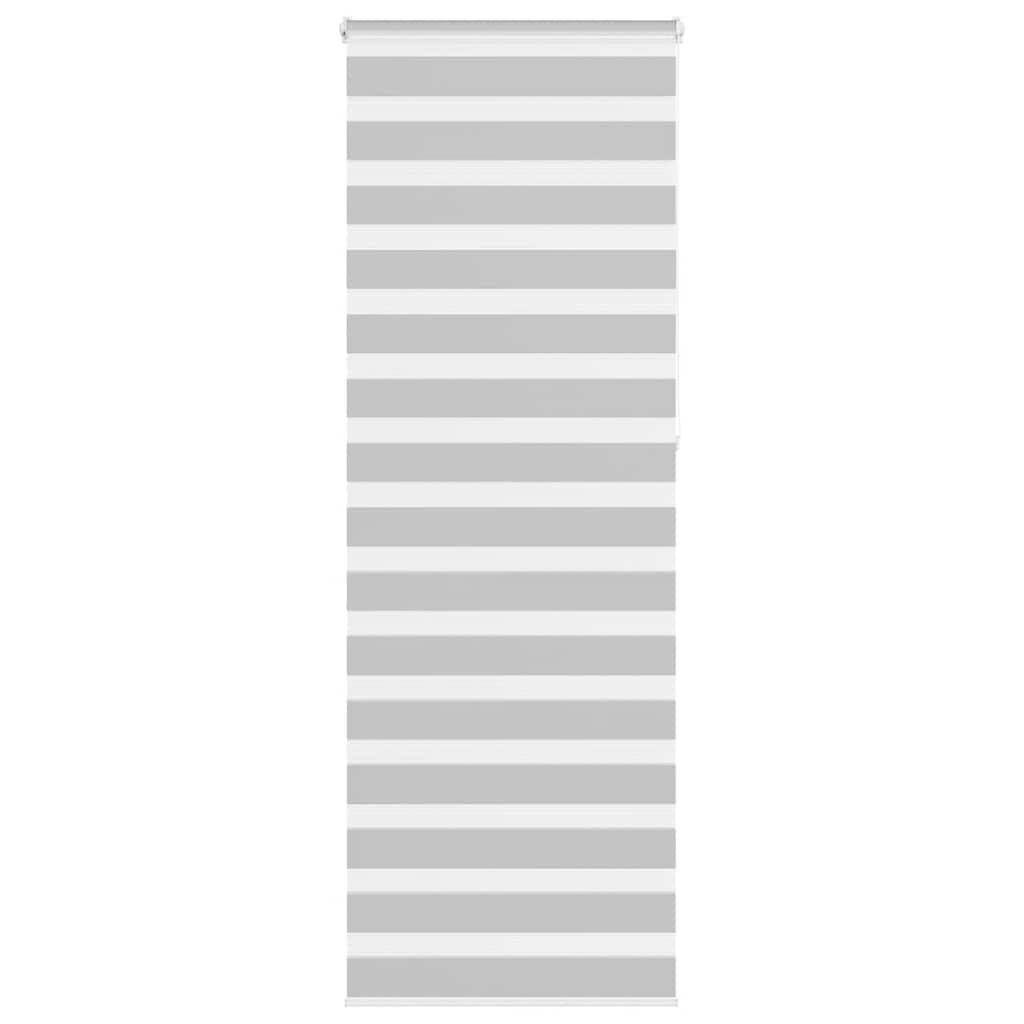 Vidaxl zebra rullo cieco 90x230 cm Larghezza tessuto 85,9 cm grigio chiaro