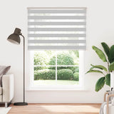 Vidaxl Zebra roller blind 135x230 cm Fabric width 130.9 cm light gray