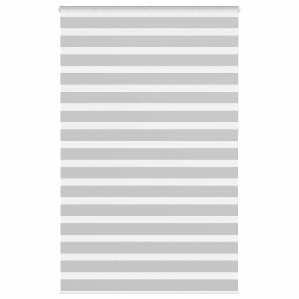 Vidaxl zebra rullo cieco 140x230 cm larghezza del tessuto 135,9 cm grigio chiaro