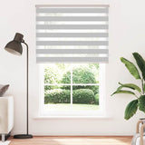 Vidaxl Zebra roller blind 150x230 cm Fabric width 145.9 cm light gray
