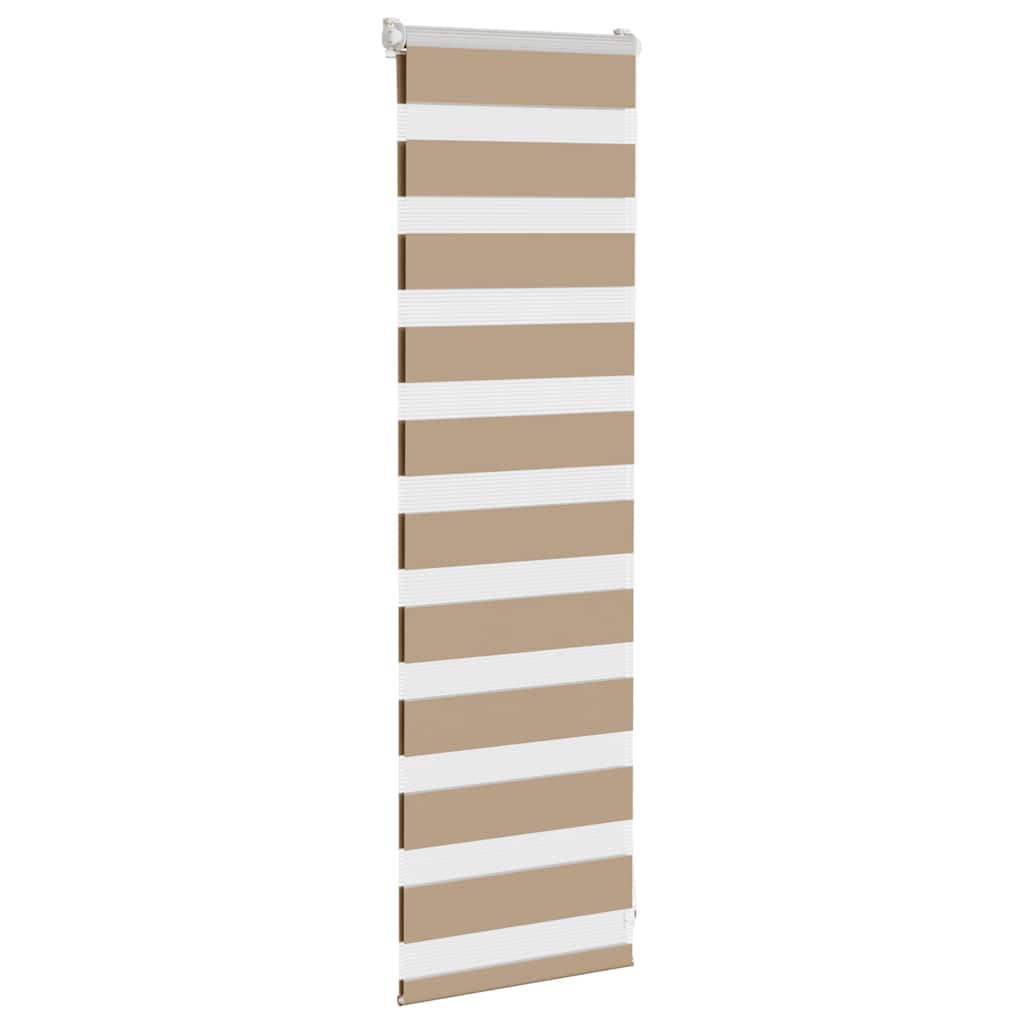 Vidaxl zebrajalind 40x100 cm Larghezza in tessuto 35,9 cm Polyester Sand Brown