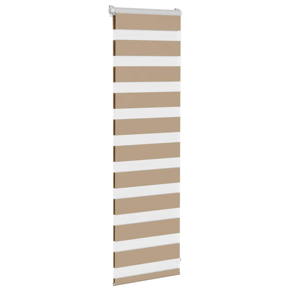 Vidaxl Zebra Slepa 50x100 cm širina prahu 45,9 cm poliestrski pesek rjava