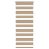 Vidaxl zebra cieco 60x100 cm di larghezza di polvere 55,9 cm in poliestere marrone