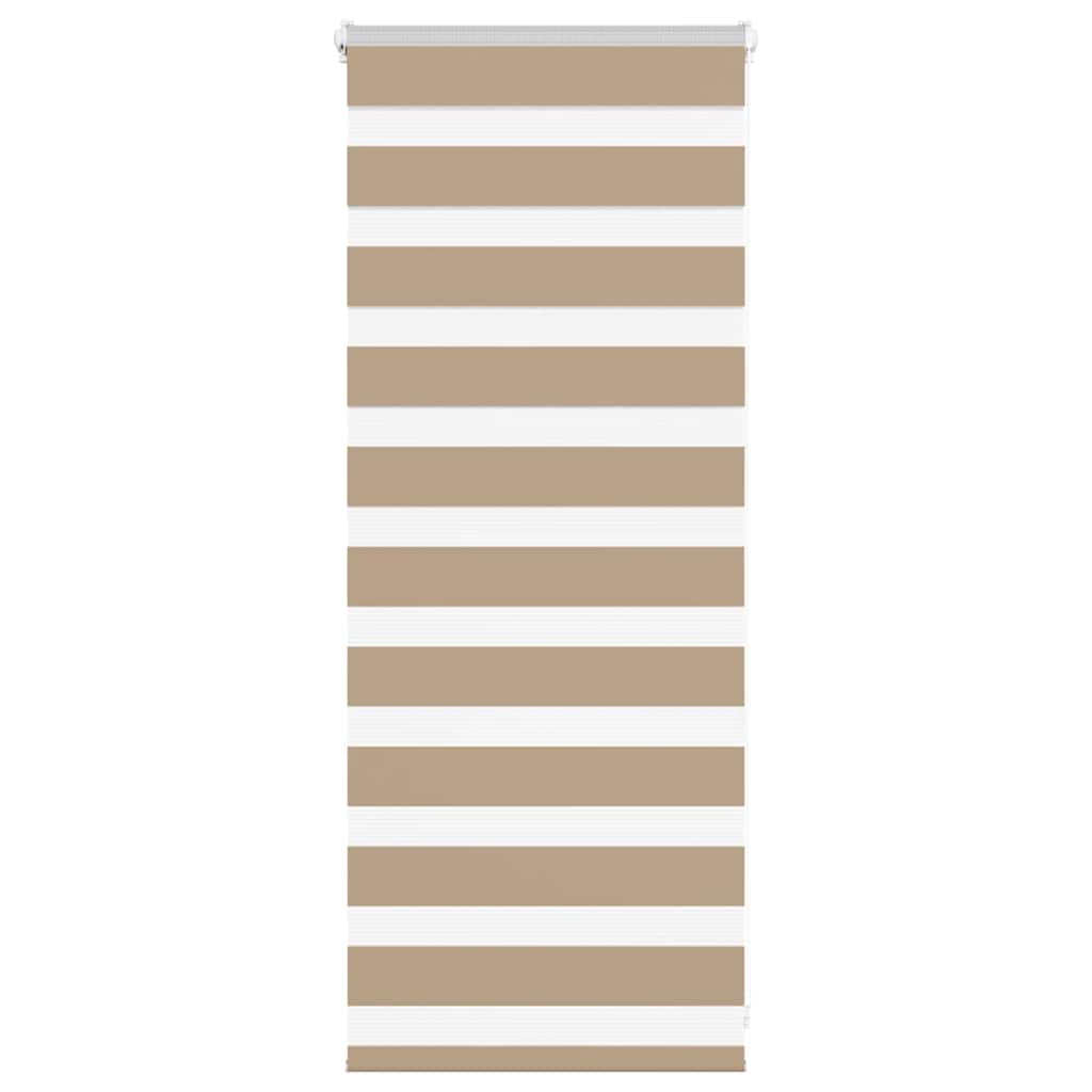 Vidaxl sebra blind sand brun 65x100 cm støvbredde 60,9 cm polyester