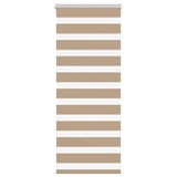 Vidaxl sebra blind sand brun 65x100 cm støvbredde 60,9 cm polyester
