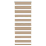 Vidaxl zebra cieca sabbia cieca marrone 65x100 cm Larghezza polvere 60,9 cm poliestere