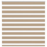 Vidaxl zebra blind 140x100 cm stofbreedte 135,9 cm polyester zandbruin
