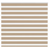 VidaXL zebra roleta 165x100 cm šírka látky 160,9 cm polyester piesková hnedá