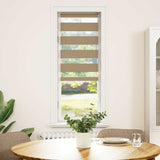 Vidaxl zebra cieco 50x150 cm di larghezza di polvere 55,9 cm in poliestere marrone