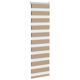 Vidaxl zebra cieco 50x150 cm di larghezza di polvere 55,9 cm in poliestere marrone