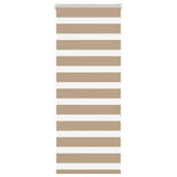 Bidaxl Zebra Blind 60x150 cm Dammbredd 55,9 cm Polyester Sand Brown