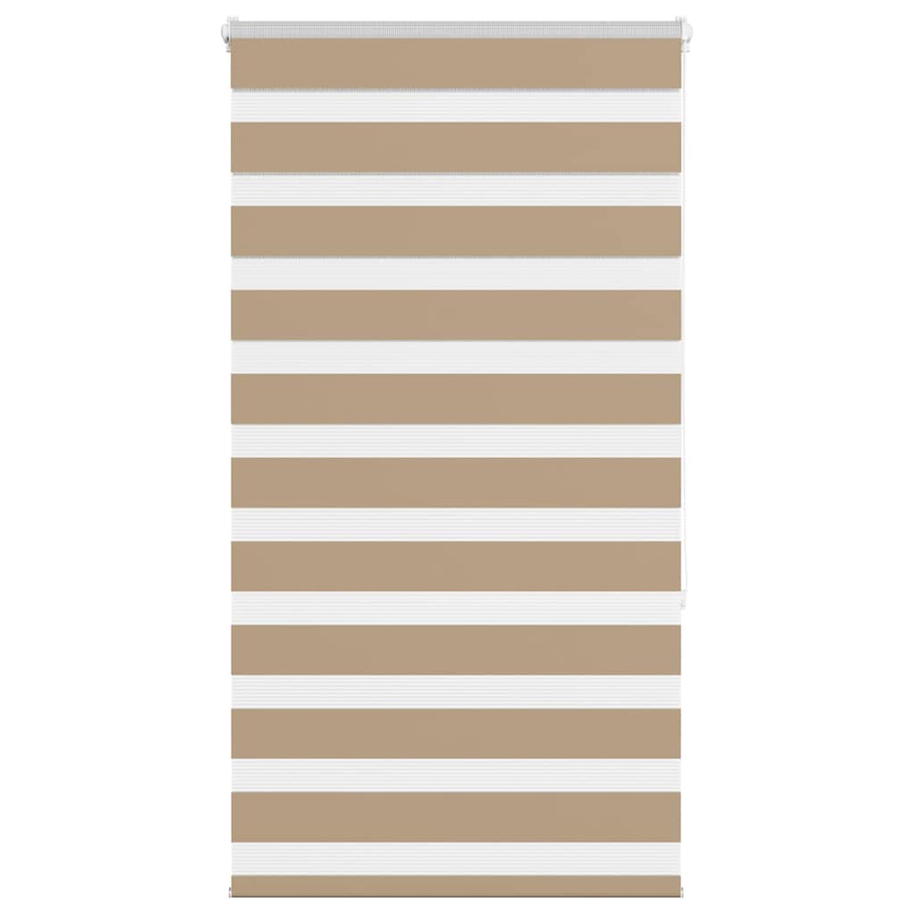 VidaXL roleta zebra 70x150 cm šírka látky 65,9 cm polyester piesková hnedá
