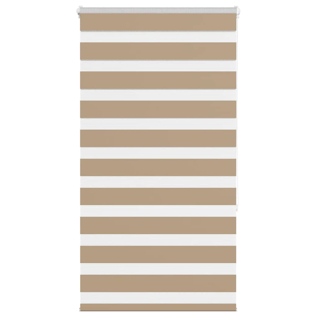 Vidaxl Zebra Blind 80x150 cm Dammbredd 75,9 cm Polyester Sand Brown