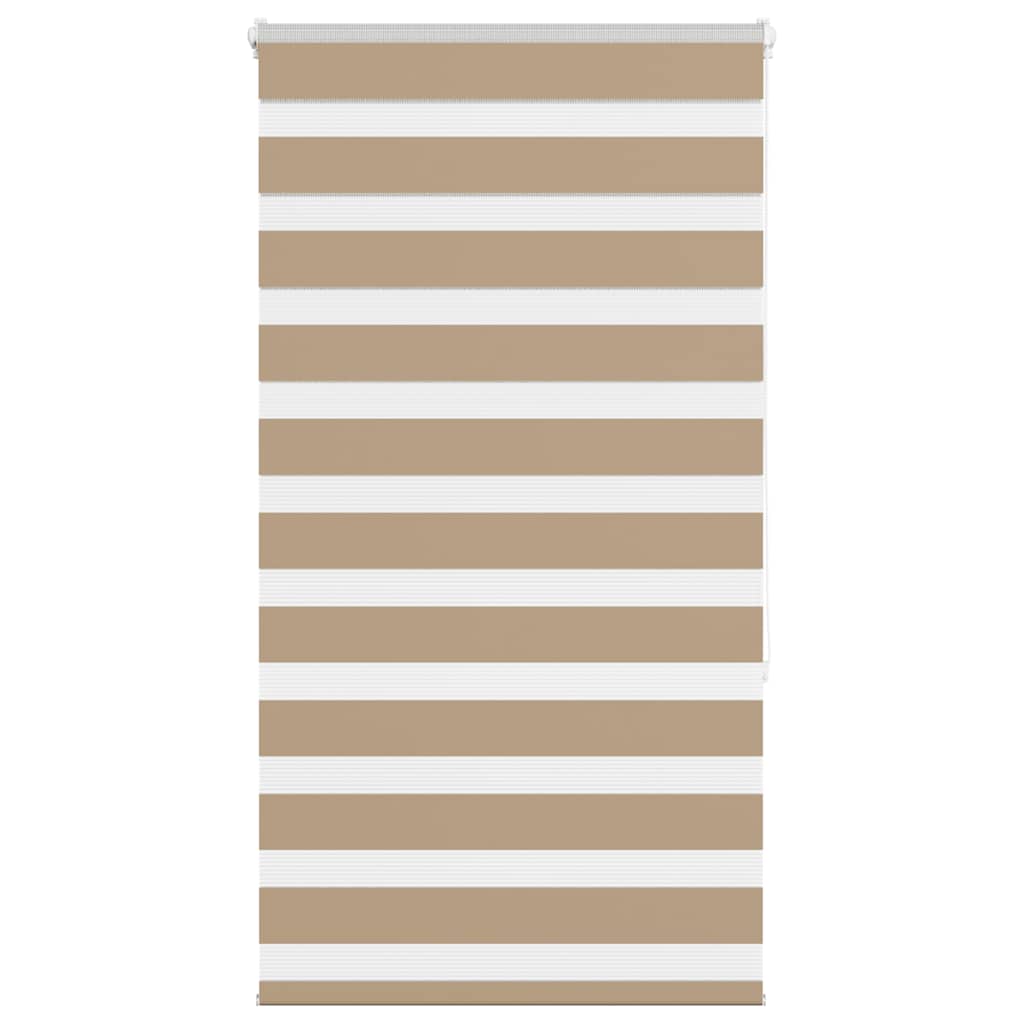 Vidaxl zebra cieco 80x150 cm di larghezza di polvere 75,9 cm in poliestere marrone