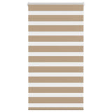 Vidaxl zebra cieco 80x150 cm di larghezza di polvere 75,9 cm in poliestere marrone