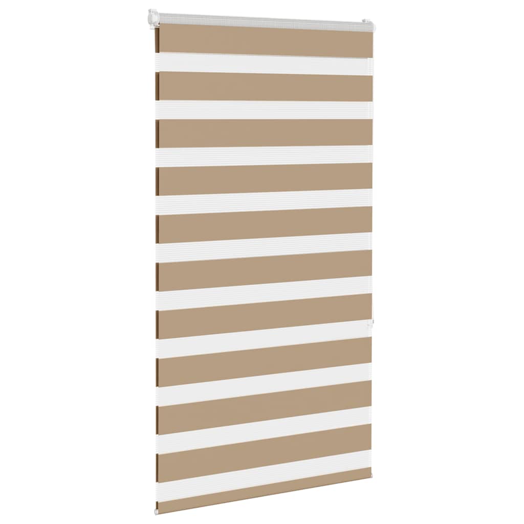 Vidaxl Zebra Blind 80x150 cm Dammbredd 75,9 cm Polyester Sand Brown