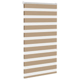 Vidaxl zebra cieco 80x150 cm di larghezza di polvere 75,9 cm in poliestere marrone