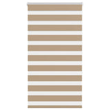 VidaXL roleta zebra 85x150 cm šírka látky 80,9 cm polyester piesková hnedá