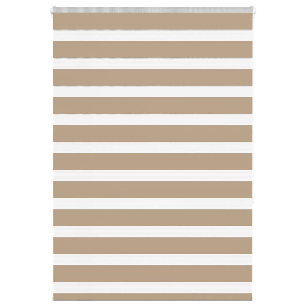 Vidaxl Zebra Blind 105x150 cm dust width 100.9 cm polyester sand brown