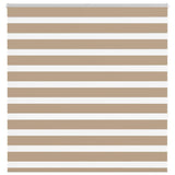 Vidaxl zebra blind 150x150 cm stofbreedte 145,9 cm polyester zandbruin