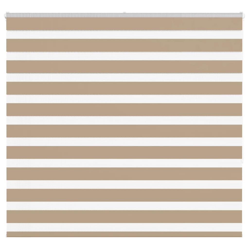 Vidaxl zebra cieco 160x150 cm Larghezza polvere 155,9 cm in poliestere marrone