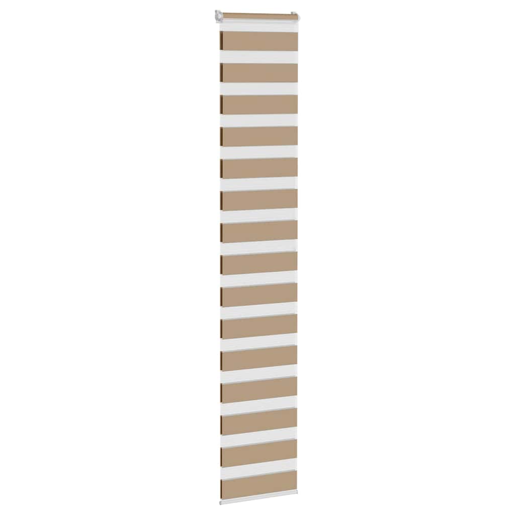 Vidaxl Zebra Blind 40x200 cm dust width 35.9 cm polyester sand brown