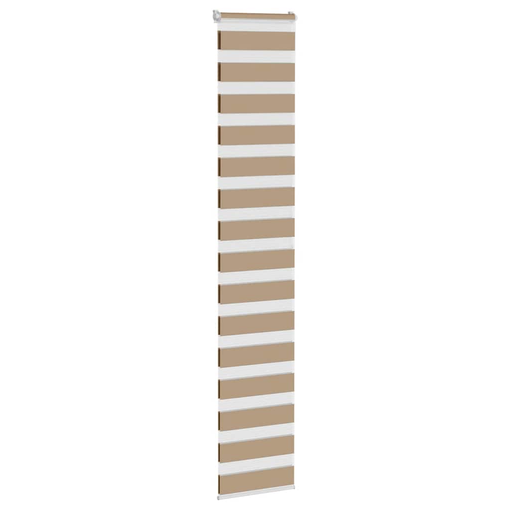 Vidaxl Zebra Blind 45x200 cm dust width 40.9 cm polyester sand brown