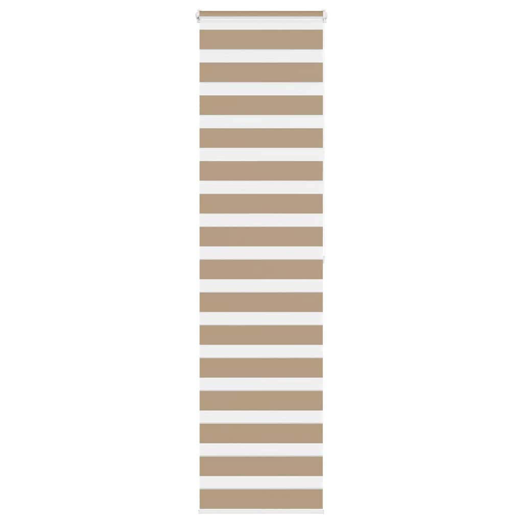 Vidaxl Zebra Blind 65x200 cm dust width 60.9 cm Polyester sand brown