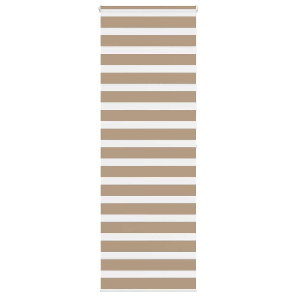 Vidaxl zebra blind 80x200 cm stofbreedte 75,9 cm polyester zandbruin